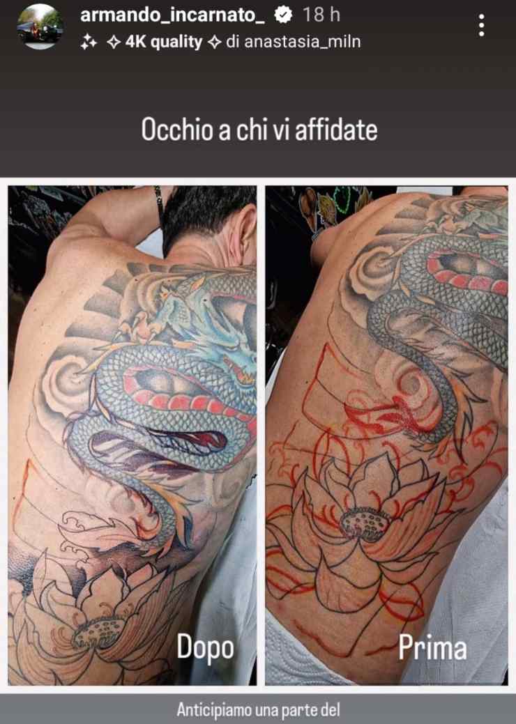 L'ultimo tatuaggio di Armando Incarnato