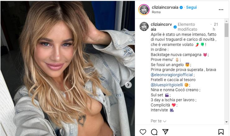 Clizia Incorvaia dettaglio hot