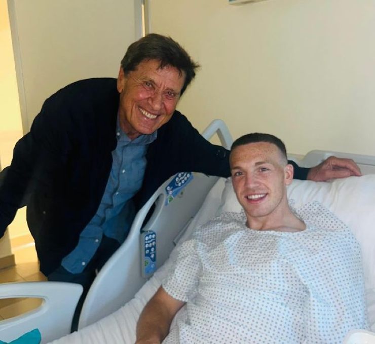 Gianni Morandi tifoso del Bologna