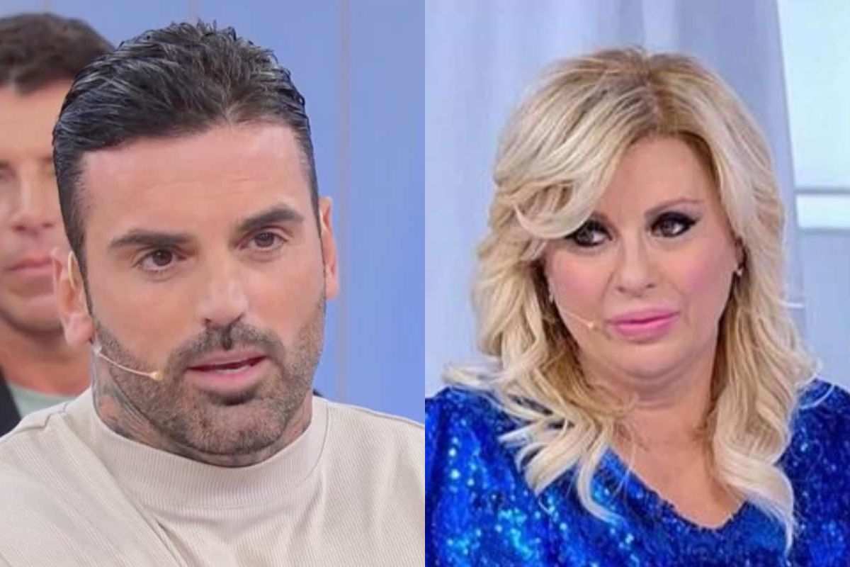 Tina Cipollari e Mario lite