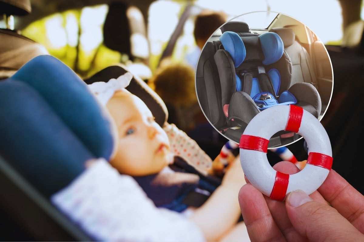 trucco seggiolino bambini in auto