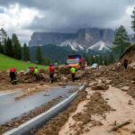 Frana in Cadore: la tempesta intrappola gli abitanti di Cortina tra rocce e fango