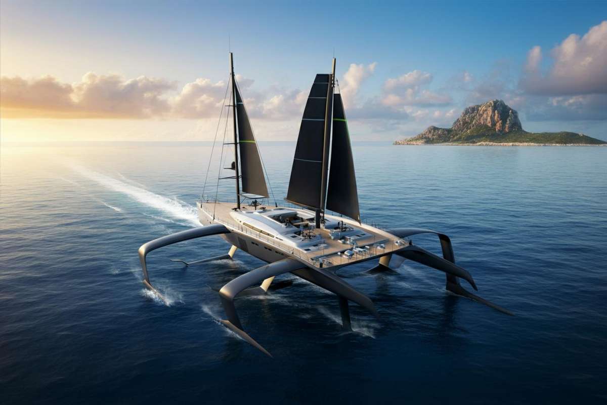 Hypersail: il monoscafo Ferrari pronto a conquistare il record del giro del mondo