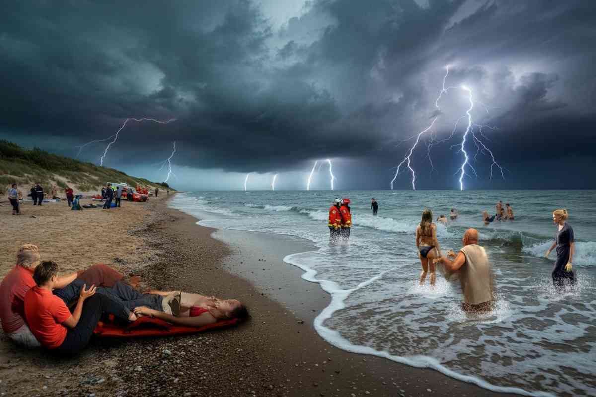 Miracolo a Piombino: 69enne colpito da un fulmine in spiaggia torna in vita grazie ai soccorritori