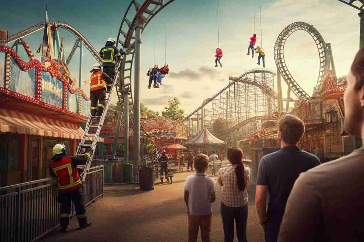 Panico a Cinecittà World: 15 persone bloccate a 20 metri d'altezza sulle montagne russe Altair