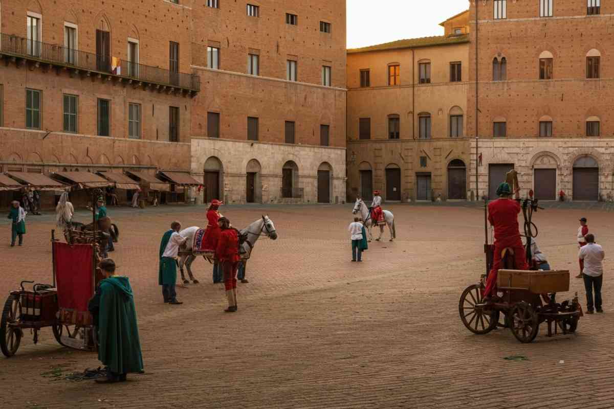 Redmayne sorprende il pubblico al Palio di Siena durante le prove dei cavalli