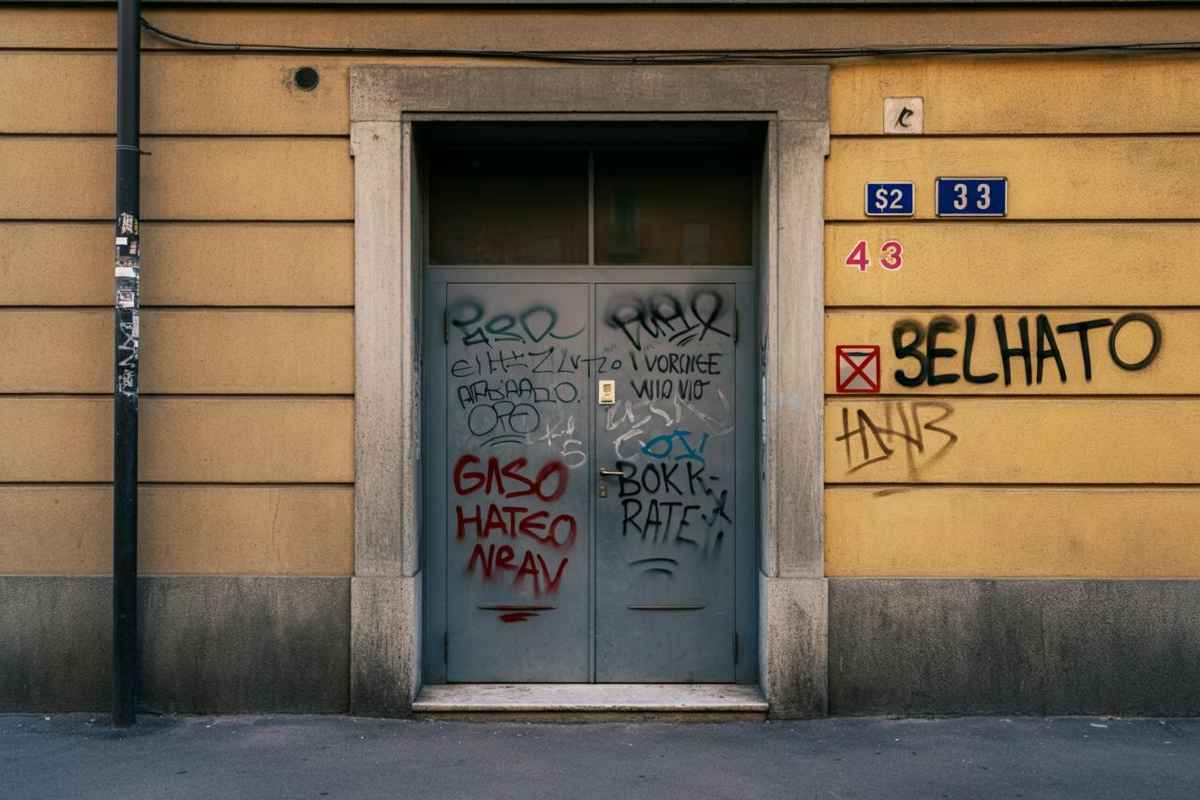 Scritte antisemite e svastiche: la paura di una famiglia ebrea a Milano